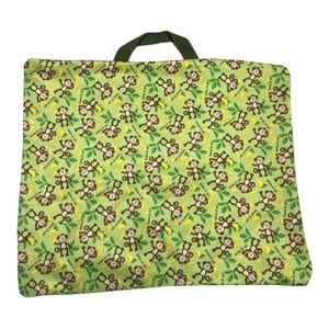 Large Wet Bag Green Monkeys, 16" x 19" Waterproof Bag for Wet Clothes, Towels